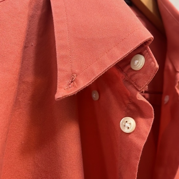 Nautica Vintage Oxford Shirt Coral Cotton Button Down Men’s 16.5 34/35 - Picture 6 of 9